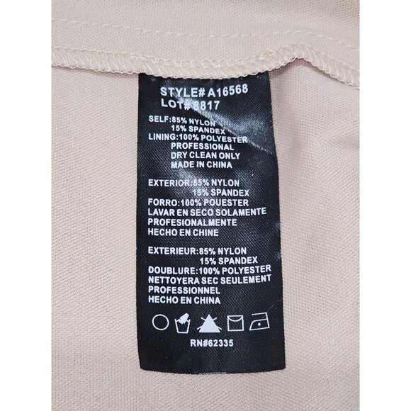 Betsy & Adam Black Lace Floral Nude Underlay Open Back Maxi Dress Size 4 2223 - Picture 12 of 16